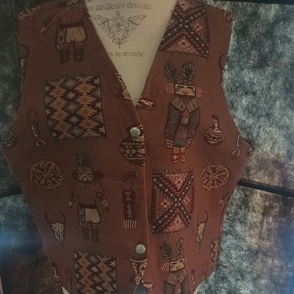 Tribal Patterned Vest - Picture 1 of 5
